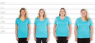 Customink Com Sizing Line Up For Bella Womens V Neck T