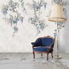 Wisteria Wallpaper Mural At Woodchip Magnolia Purple Home Decor Mural Wallpaper Floral Print Wallpaper