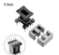 5 Sets EE10 4+4pin Transformer Bobbin PC40 10 Ferrite Halves ...