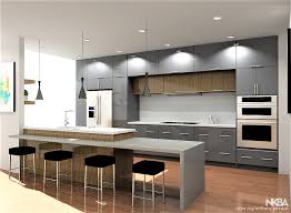 With so many options for cabinet hardware, backsplash tile, lighting, and flooring, you can design a modern kitchen with functional elements that also add to the overall style of the room. Modern Kitchen Design Hollywood Nkba