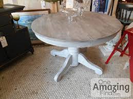 Oak Pedestal Table Refinished In Our Studio Antique Oak Pedestal Table Finished With Annie Sloan Pedestal Table Kitchen Table Redo Painted Pedestal Tables