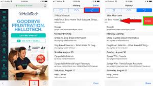 Sep 19, 2019 · delete history, cache, and cookies here's how to clear information from your device: How To Clear The History On Your Iphone Hellotech How
