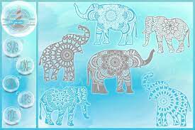 Download Elephant Mandala Svg Bundle Elephant Zentangle Svg 60178 Cut Files Design Bundles