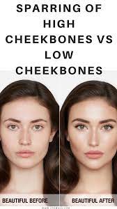 How to find your cheekbones. Sparring Of High Cheekbones Vs Low Cheekbones High Cheekbones Cheekbones Contour Makeup