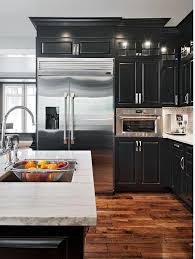 Ebony Kitchen Cabinets Kitchen With Ebony Black Cabinets And White Marble Countertop Ebony Is A Seale Kitchen Design Traditional Kitchen Kitchen Inspirations
