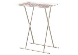 Modern thick lucite chrome leg x base folding snack tables + stand. Tiffany Lavender Folding Snack Table W Plastic Tray The Furniture Outlet Ny