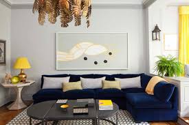 Start with a soft wallpapered backdrop with subtle. 20 Amazing Blue Black White Yellow Living Rooms Home Design Lover