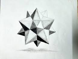 3d Star Using Triangles Geometric Tattoo 3d Star Arts And Crafts