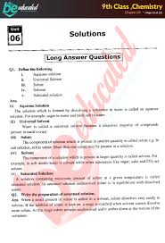 Sindh board english 9th notes. Chapter 6 Chemistry 9th Class Notes Matric Part 1 Notes
