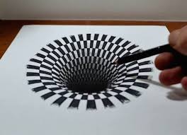 Solche Optischen Tauschungen Wie Hier Habt Ihr Ja Sicher Auch Schon Ofter Gesehen Das Stellt Ma Illusion Kunst Zeichnung Optische Tauschung 3d Bilder Zeichnen