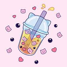 Bubble Kit Tea Cute Kawaii Drawings Kawaii Art Kawaii Drawings