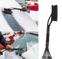 Escova de neve e raspador de gelo destacável, raspador de gelo e escova de  neve extensível com aderência de espuma ergonômica, acessórios externos de  ...