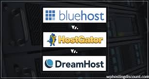 Hostgator Vs Dreamhost Vs Bluehost Hosting Comparison 2019