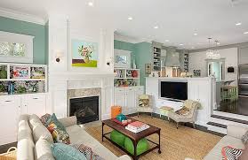 Creating a kids friendly kitchen isn't impossible. Sunken Living Rooms Step Down Conversation Pits Ideas Photos Sunken Living Room Living Room Remodel Family Friendly Living Room