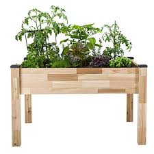 But this isn't a very good design by my estimation. Cedarcraft Self Watering Elevated Cedar Planter 23 X 49 X 30 Grow Fresh Vegetables Herb Gardens Flowers Succulents Raised Garden Bed For A Deck Patio Or Yard Gardening No Tools Required