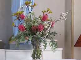 Church Flowers Ceremony Flowers Tall Vase Arrangement Australian Native Flowers Kangaroo Australian Native Flowers Church Flowers Tall Vase Arrangements