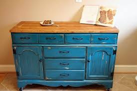 the old dresser as a kitchen block use