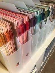 Need stamp room storage ideas? Craft Room Cardstock Organization Inspired Paper Crafts