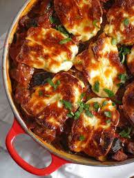 Halloumi Bake Tamingtwins Com Halloumi Cheese Recipes Halloumi Aubergine Recipe