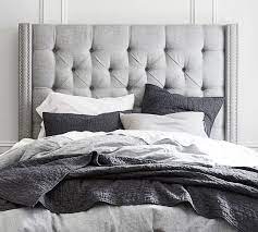 What makes upholstered headboards unique is that they have a lot of cushioning and their surface is also very nice to touch the headboard is a piece of furniture which is attached to the head of a bed. Harper Tufted Upholstered Tall Headboard Pottery Barn