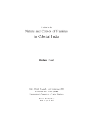 PDF) The Bengal Famine of 1943 | Madhusree Mukerjee - Academia.edu