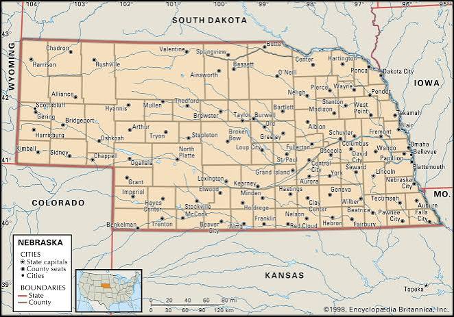 Nebraska | Geography, Capital, Map, Population, History, & Facts |  Britannica