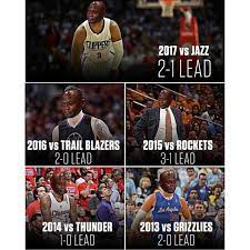 Yesterday The Clippers Became The First Team In Nba History To Blow A Series Lead In Five Straight Postseasons Cryingjordanface One Team Teams Nba Playoffs