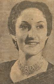 Pretty Ivy Bruncher who came all the way from Switzerland to learn  Bharatnatyam in Madras in 1955