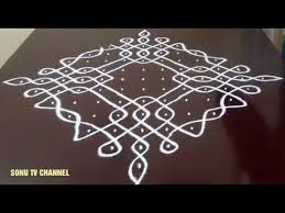 Melikala Muggulu Designs Simple Sikku Kolam With 13 To 1 Dots Friday Rangoli Designs Youtube Kolam Designs Rangoli Designs Rangoli Kolam Designs