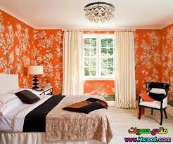 صور ديكورات ورق حائط غرف نوم اورنج اثاث راقي وذوق 2015 و 2016