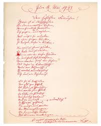 Judisches Museum Berlin Online Schaukasten Geburtstagsgedicht Von Rabbiner Arthur Rosenthal Fur Seine Frau Ilma 1933