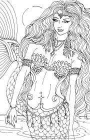 Top 100 fantasy sea creatures coloring pages. Mermaid Coloring Pages For Adults Best Coloring Pages For Kids