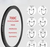 700C Road Bike Carbon Rim 31mm Width 34/39mm Depth Tubeless Disc Brake  Wheels | eBay
