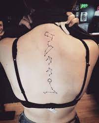 Spine tattoos are definitely pretty, and there are tons of designs out there that you can choose from whether you want it plain black, or. This Gorgeous Display Of Constellation Tattoos Is Stunning Down The Spine Of A Back Sternbilder Tattoos Sterne