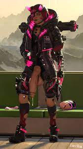 1futa 3d apex legends condom cum cum in mouth cyberpunked wattson  dickgirl filled condom flaccid fleshlight futa only futanari goth horns  large penis latex kohi pink eyes pink hair