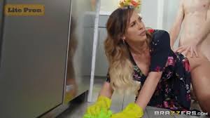 Loving stepmom aids hurt stepson in bath seductive solace