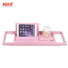 It's made of natural bamboo, so you don't have to worry about splitting or molding. China Pink Color Adjustable Bamboo Bathtub Caddy Bath Tray With Reading Rack China Bath Tray Bathtub Tray