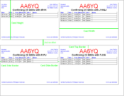 Qsl postcards printing template, qsl card printing guide and specifications. Qsl Configuration