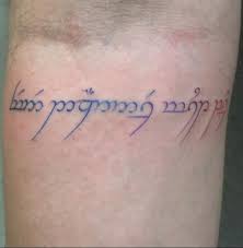 We both loved lotr so making it the theme. My Lotr Tattoo Even Darkness Must Pass From The Movie Written In Tengwar Script Lotr