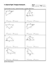 Below are a worksheet and guided notes to assist you in your lesson but one way i found very effective is to teach them a jingle to remember these few special triangles. Special Right Triangles Lesson By Mrs E Teaches Math Tpt
