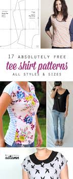 20 Free T Shirt Patterns You Can Print Sew At Home It S Always Autumn T Shirt Sewing Pattern Shirt Sewing Pattern Sewing Top