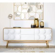 Living room gold mirror wall decor. Gold Metal Mirror Wall Art 90 X 120 Cm Goldfinger Maisons Du Monde