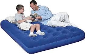 Thermomatte und luftmatratze für camping, die sich im besten fall selbst aufblasen. Doppel Beflockte Luftmatratze Matratze Aufblasbare Air Bett Fur Gaste Camping Ausfluge Amazon De Kuche Haushalt Wohnen
