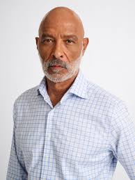 Proper Cloth Men's Non-Iron Stretch Supima Blue and Purple Multi Check Custom Dress Shirt