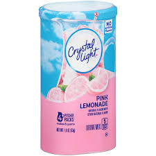 Amazon Com Crystal Light Pink Lemonade Drink Mix 8 Quart 1 9 Ounce Canisters Pack Of 4 Powdered Soft Drink Mixes Grocery Gourmet Food