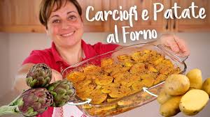 Carciofi al forno con gratin di pangrattato croccante. Carciofi E Patate Al Forno Ricetta Facile Di Fatto In Casa Da Benedetta Youtube