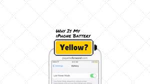 Why Is My Iphone Battery Yellow Here S The Fix Iphone Battery Battery Iphone
