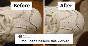 It sounds like this happens in the same spot. Woman Shows A Method To Remove Creases From Your Sneakers People Try It And Post Their Before After Results Bored Panda
