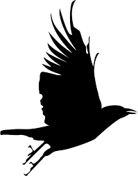 Black And White Ravens Clipart Flying Crow Silhouette Clip Art Crow Silhouette Crow Flying Crow