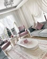 Blue And Pink Feel Both Serene And Warm Fine Details Of The Ova Blue Detai Oturma Odasi Tasarimlari Oturma Odasi Takimlari Apartman Dairesi Dekorasyonu